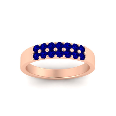 half-carat-two-row-round-sapphire-wedding-band-in-rose-gold-FD11382BGSABLANGLE5-0.50CT-NL-RG
