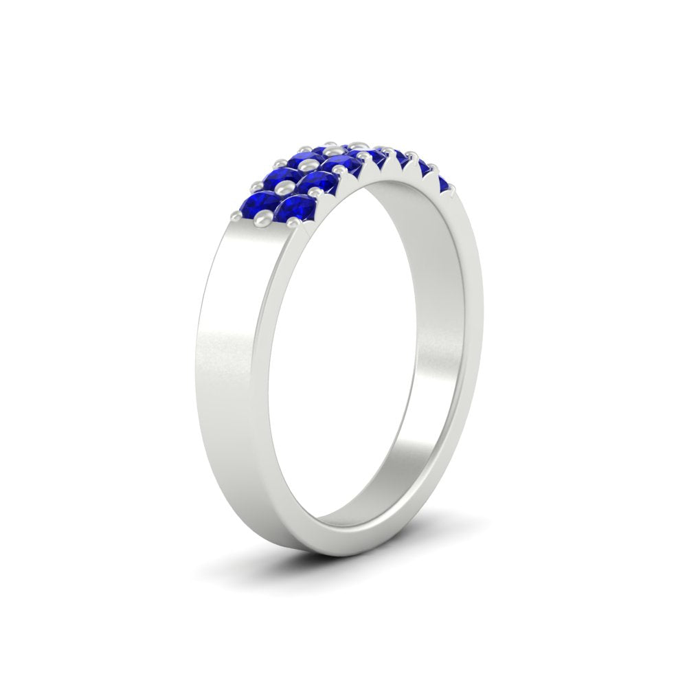 half-carat-two-row-round-sapphire-wedding-band-in-white-gold-FD11382BGSABLANGLE2-0.50CT-NL-WG