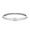 Load image into Gallery viewer, half-ct-diamond-solitaire-bangle-bracelet-for-her-in-white-gold-FDBRC9222-0.50CT-NL-WG