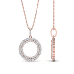 Load image into Gallery viewer, half-ct.-diamond-double-circle-pendant-in-FDPD10761-NL-RG
