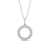 Load image into Gallery viewer, half-ct.-diamond-double-circle-pendant-in-FDPD10761-NL-WG