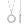 Load image into Gallery viewer, half-ct.-diamond-double-circle-pendant-in-FDPD10761-NL-WG