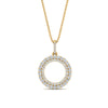 Load image into Gallery viewer, half-ct.-diamond-double-circle-pendant-in-FDPD10761-NL-YG