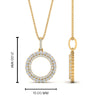 Load image into Gallery viewer, half-ct.-diamond-double-circle-pendant-in-FDPD10761-NL-YG