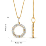 Load image into Gallery viewer, half-ct.-diamond-double-circle-pendant-in-FDPD10761-NL-YG
