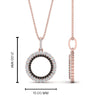 Load image into Gallery viewer, half-ct.-diamond-double-circle-pendant-with-black-diamond-in-FDPD10761-GBLACK-NL-RG