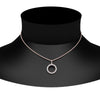 Load image into Gallery viewer, half-ct.-diamond-double-circle-pendant-with-black-diamond-in-FDPD10761-GBLACK-NL-RG