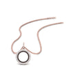 Load image into Gallery viewer, half-ct.-diamond-double-circle-pendant-with-black-diamond-in-FDPD10761-GBLACK-NL-RG