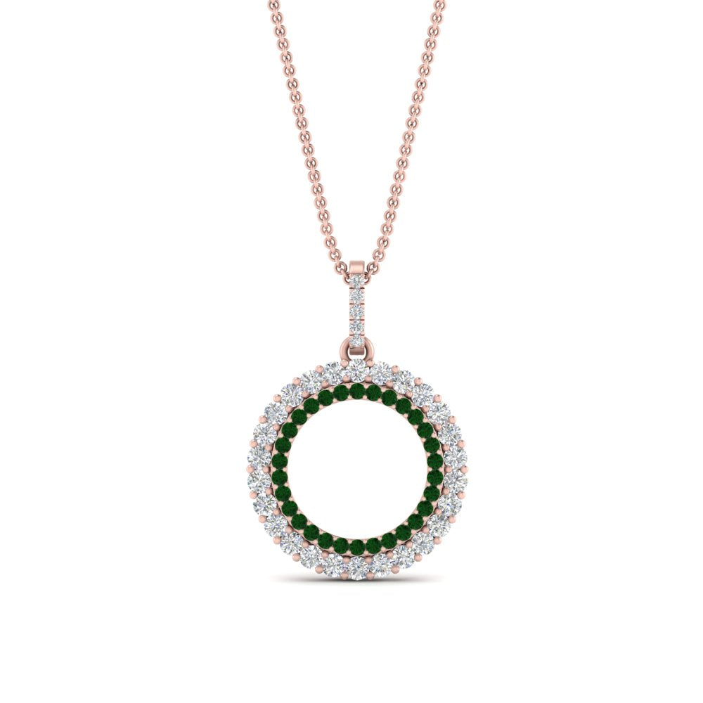 half-ct.-diamond-double-circle-pendant-with-emerald-in-FDPD10761-GEMGR-NL-RG