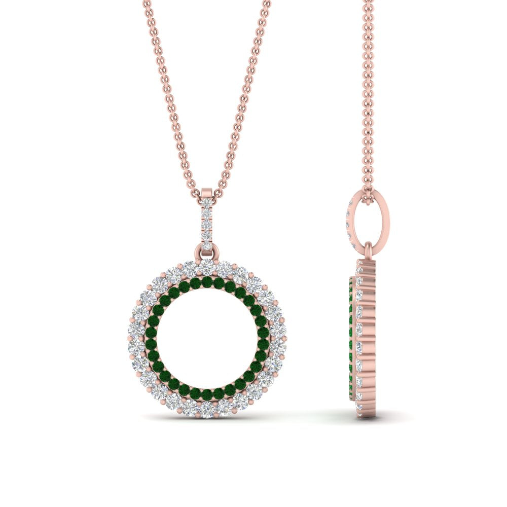 half-ct.-diamond-double-circle-pendant-with-emerald-in-FDPD10761-GEMGR-NL-RG