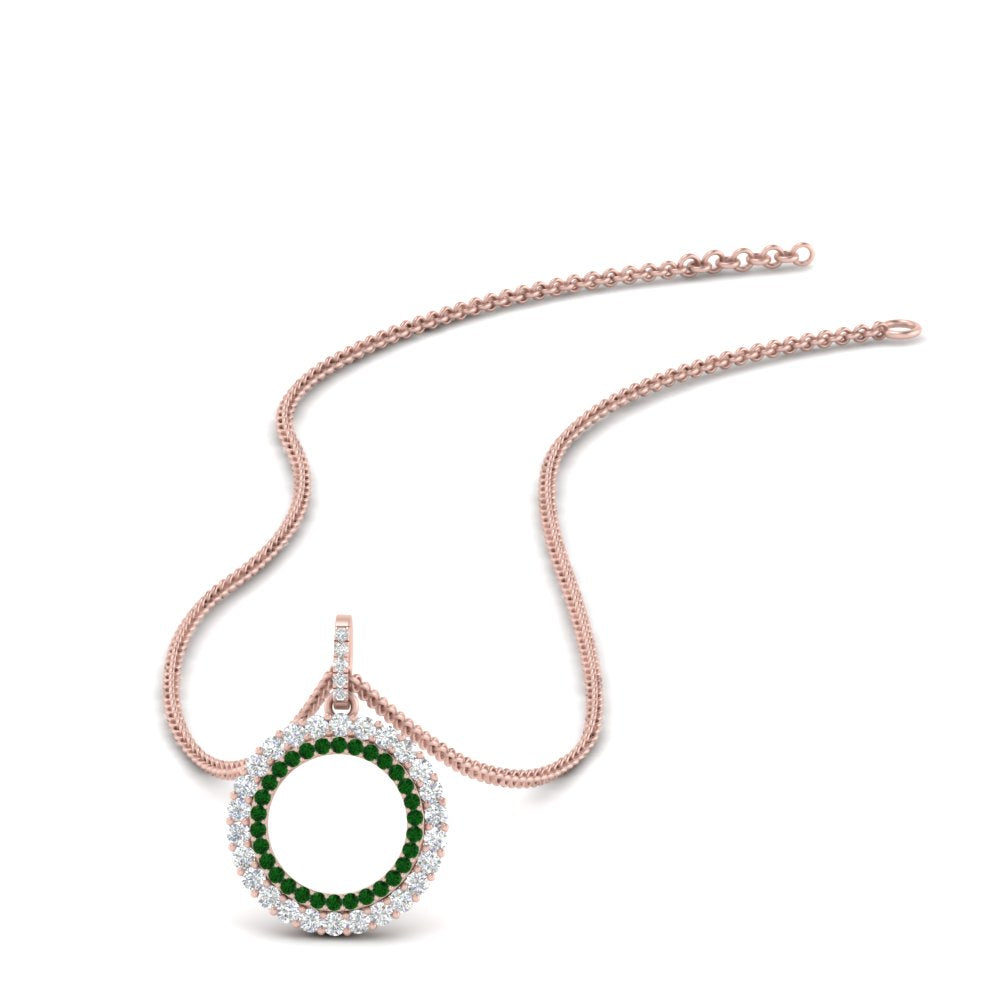 half-ct.-diamond-double-circle-pendant-with-emerald-in-FDPD10761-GEMGR-NL-RG