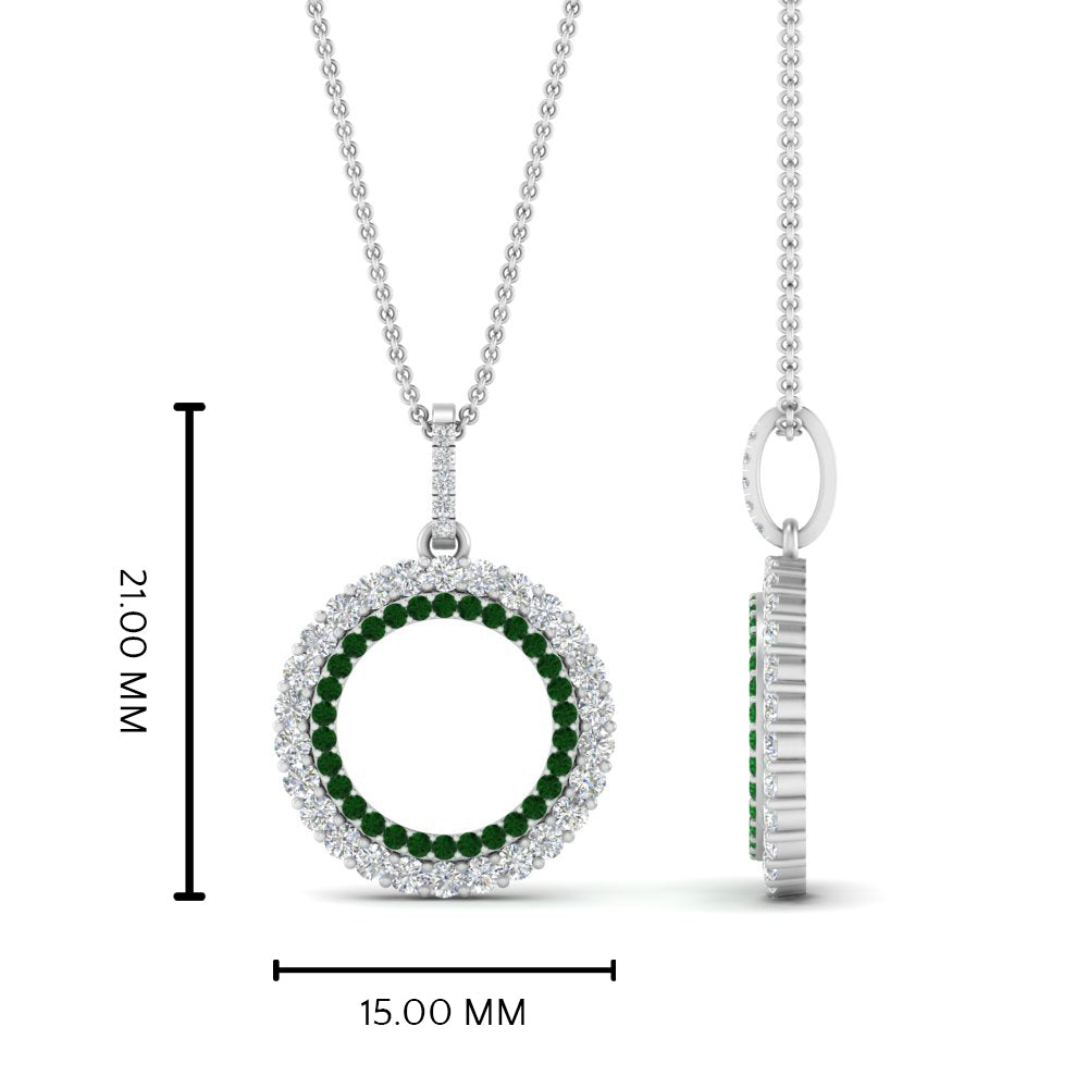 half-ct.-diamond-double-circle-pendant-with-emerald-in-FDPD10761-GEMGR-NL-WG