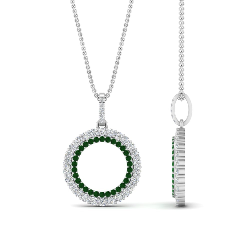 half-ct.-diamond-double-circle-pendant-with-emerald-in-FDPD10761-GEMGR-NL-WG