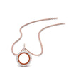 Load image into Gallery viewer, half-ct.-diamond-double-circle-pendant-with-orange-sapphire-in-FDPD10761-GSAOR-NL-RG