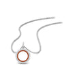 Load image into Gallery viewer, half-ct.-diamond-double-circle-pendant-with-orange-sapphire-in-FDPD10761-GSAOR-NL-WG