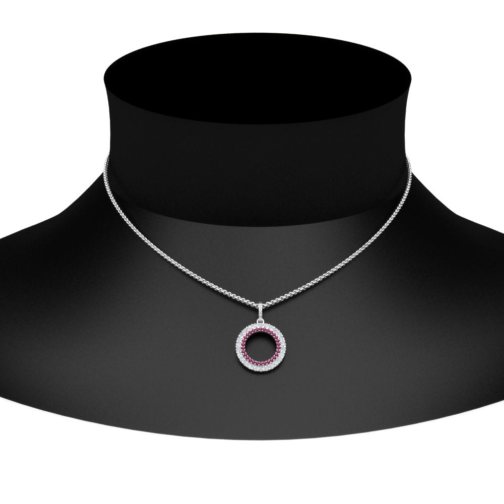 half-ct.-diamond-double-circle-pendant-with-pink-sapphire-in-FDPD10761-GSADRPI-NL-WG
