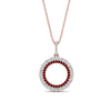 Load image into Gallery viewer, half-ct.-diamond-double-circle-pendant-with-ruby-in-FDPD10761-GRUDR-NL-RG