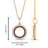 Load image into Gallery viewer, half-ct.-diamond-double-circle-pendant-with-ruby-in-FDPD10761-GRUDR-NL-YG