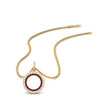 Load image into Gallery viewer, half-ct.-diamond-double-circle-pendant-with-ruby-in-FDPD10761-GRUDR-NL-YG