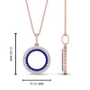 Load image into Gallery viewer, half-ct.-diamond-double-circle-pendant-with-sapphire-in-FDPD10761-GSABL-NL-RG