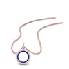 Load image into Gallery viewer, half-ct.-diamond-double-circle-pendant-with-sapphire-in-FDPD10761-GSABL-NL-RG