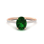 Load image into Gallery viewer, half-eternity-oval-emerald-hidden-halo-ring-with-diamond-in-rose-gold-FD9788OVRGEMGR-NL-RG.jpg
