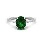 Load image into Gallery viewer, half-eternity-oval-emerald-hidden-halo-ring-with-diamond-in-white-gold-FD9788OVRGEMGR-NL-WG.jpg
