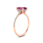 Load image into Gallery viewer, half-eternity-oval-pink-sapphire-hidden-halo-ring-with-diamond-in-rose-gold-FD9788OVRGSADRPI-NL-RG.jpg
