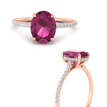 Load image into Gallery viewer, half-eternity-oval-pink-sapphire-hidden-halo-ring-with-diamond-in-rose-gold-FD9788OVRGSADRPI-NL-RG.jpg
