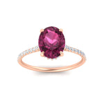 Load image into Gallery viewer, half-eternity-oval-pink-sapphire-hidden-halo-ring-with-diamond-in-rose-gold-FD9788OVRGSADRPI-NL-RG.jpg

