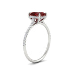 Load image into Gallery viewer, half-eternity-oval-ruby-hidden-halo-ring-with-diamond-in-white-gold-FD9788OVRGRUDR-NL-WG.jpg
