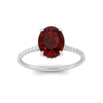 Load image into Gallery viewer, half-eternity-oval-ruby-hidden-halo-ring-with-diamond-in-white-gold-FD9788OVRGRUDR-NL-WG.jpg

