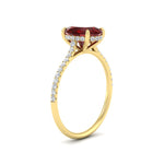Load image into Gallery viewer, half-eternity-oval-ruby-hidden-halo-ring-with-diamond-in-yellow-gold-FD9788OVRGRUDR-NL-YG.jpg

