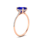 Load image into Gallery viewer, half-eternity-oval-sapphire-hidden-halo-ring-with-diamond-in-rose-gold-FD9788OVRGSABL-NL-RG.jpg

