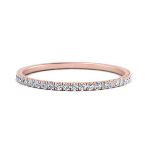 Three Fourth Way Stackable Wedding Ring