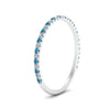 Load image into Gallery viewer, half-eternity-stackable-diamond-wedding-ring-with-blue-topaz-in-FD67818BGICBLTO-NL-WG