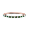 Load image into Gallery viewer, half-eternity-stackable-diamond-wedding-ring-with-emerald-in-FD67818BGEMGR-NL-RG