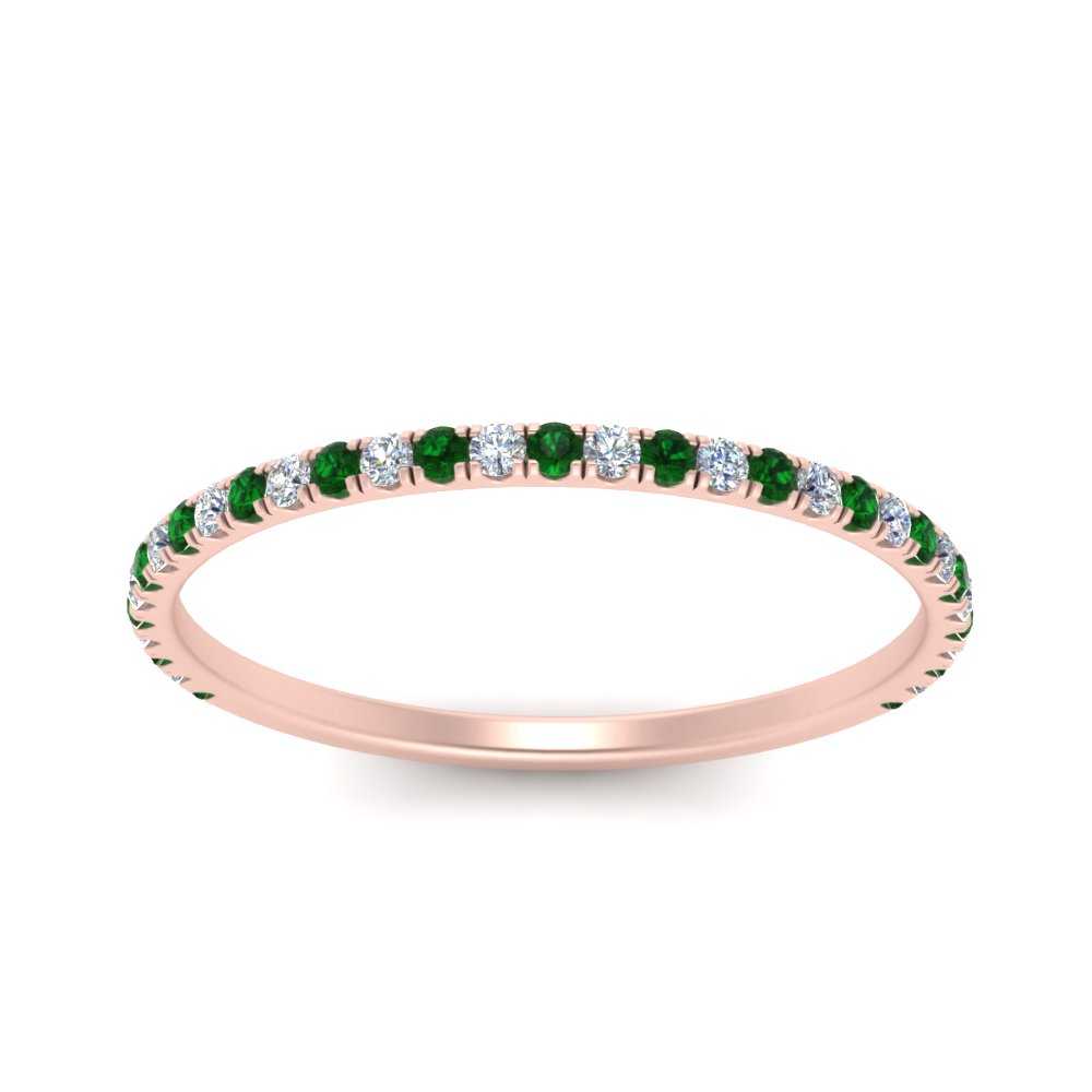 half-eternity-stackable-diamond-wedding-ring-with-emerald-in-FD67818BGEMGR-NL-RG