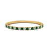 Load image into Gallery viewer, half-eternity-stackable-diamond-wedding-ring-with-emerald-in-FD67818BGEMGR-NL-YG