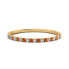 Load image into Gallery viewer, half-eternity-stackable-diamond-wedding-ring-with-orange-sapphire-in-FD67818BGSAOR-NL-YG