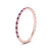 Load image into Gallery viewer, half-eternity-stackable-diamond-wedding-ring-with-pink-sapphire-in-FD67818BGSADRPI-NL-RG