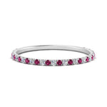 Load image into Gallery viewer, half-eternity-stackable-diamond-wedding-ring-with-pink-sapphire-in-FD67818BGSADRPI-NL-WG
