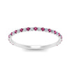 Load image into Gallery viewer, half-eternity-stackable-diamond-wedding-ring-with-pink-sapphire-in-FD67818BGSADRPI-NL-WG
