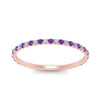 Load image into Gallery viewer, half-eternity-stackable-diamond-wedding-ring-with-purple-topaz-in-FD67818BGVITO-NL-RG