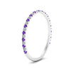 Load image into Gallery viewer, half-eternity-stackable-diamond-wedding-ring-with-purple-topaz-in-FD67818BGVITO-NL-WG