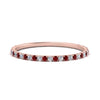 Load image into Gallery viewer, half-eternity-stackable-diamond-wedding-ring-with-ruby-in-FD67818BGRUDR-NL-RG