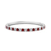Load image into Gallery viewer, half-eternity-stackable-diamond-wedding-ring-with-ruby-in-FD67818BGRUDR-NL-WG