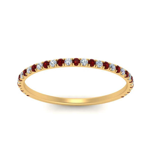 half-eternity-stackable-diamond-wedding-ring-with-ruby-in-FD67818BGRUDR-NL-YG
