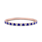 Load image into Gallery viewer, half-eternity-stackable-diamond-wedding-ring-with-sapphire-in-FD67818BGSABL-NL-RG
