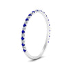 Load image into Gallery viewer, half-eternity-stackable-diamond-wedding-ring-with-sapphire-in-FD67818BGSABL-NL-WG